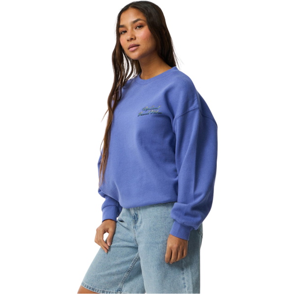 Rip Curl Womens Beach Vibe Heritage Crew 0EMWFL - Mid Blue